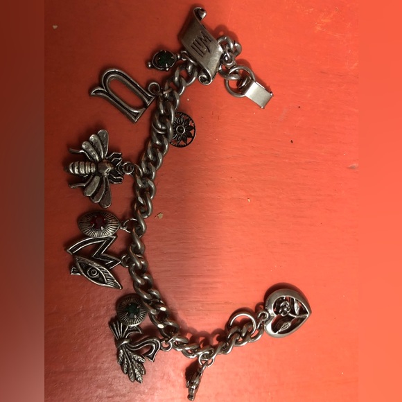 Vintage Sweetheart Charm Bracelet WILL YOU BEE MY SWEETHEART symbols message - Picture 2 of 9